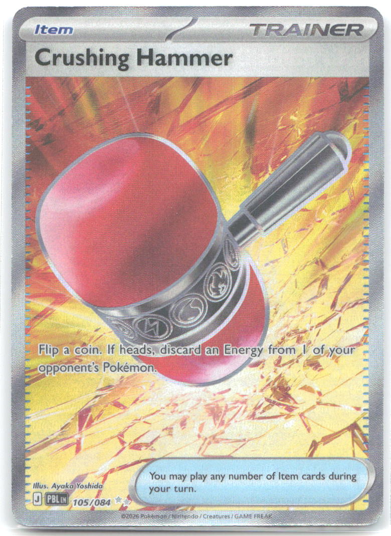 Crushing Hammer Holo Ultra Rare ME05: Pitch Black 105/084 NM Ayaka Yoshida