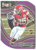 Clyde Edwards-Helaire Select - Purple Prizm Die Cut 354 2020 Kansas City Chiefs