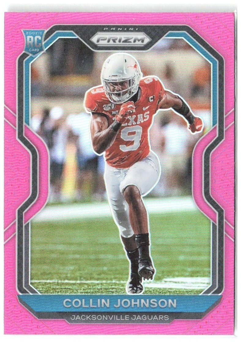 Collin Johnson Panini Prizm - Prizm Pink 353 2020 Jacksonville Jaguars