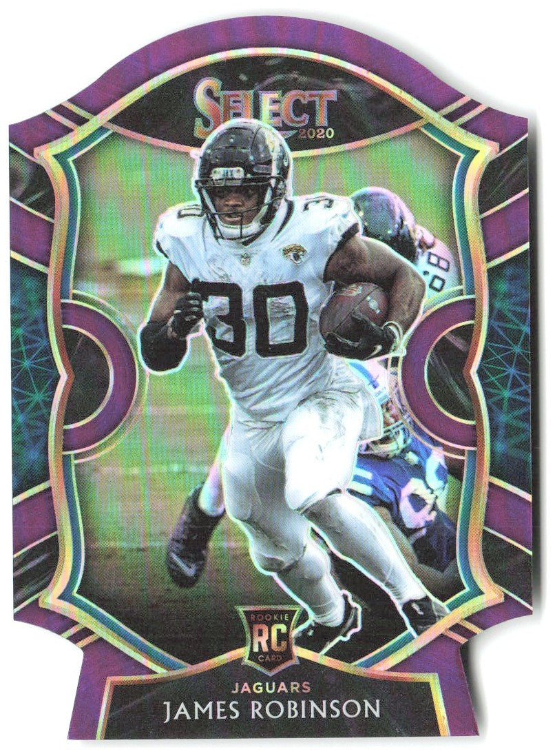 James Robinson Panini Select - Purple Prizm Die Cut 88 2020 Jacksonville Jaguars