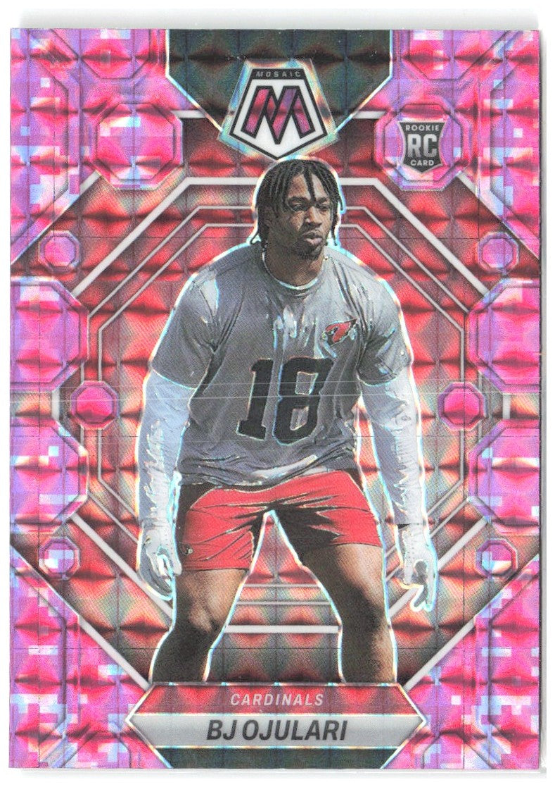 BJ Ojulari Panini Mosaic - Camo Pink Mosaic 285 2023 Arizona Cardinals