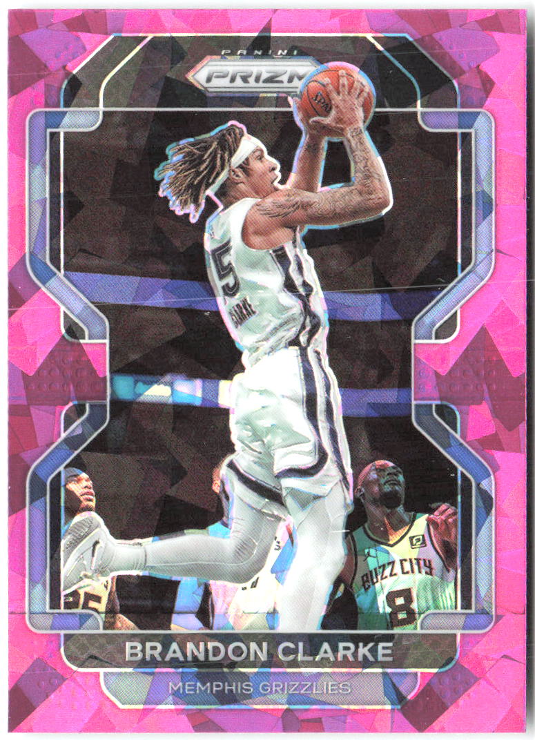 Brandon Clarke Panini Prizm - Pink Ice 77 2021-22 Memphis Grizzlies