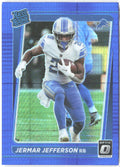 Jermar Jefferson Donruss Optic - Blue Hyper 296 2021 Detroit Lions