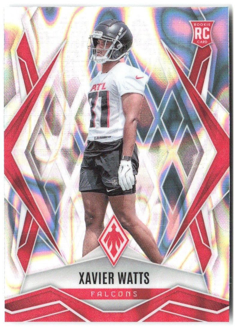 Xavier Watts Panini Phoenix - Silver Lava Prizm 238 2025 Atlanta Falcons