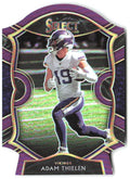 Adam Thielen Panini Select - Purple Prizm Die Cut 14 2020 Minnesota Vikings