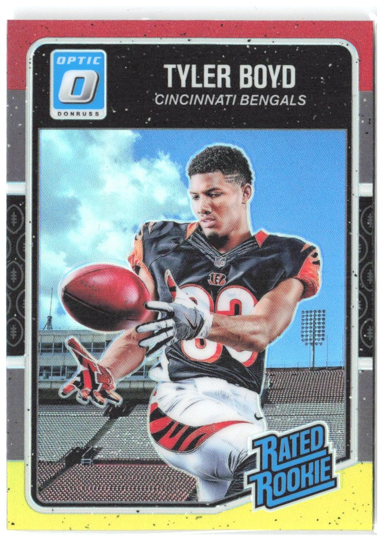 Tyler Boyd Donruss Optic - Red and Yellow 197 2016 Cincinnati Bengals