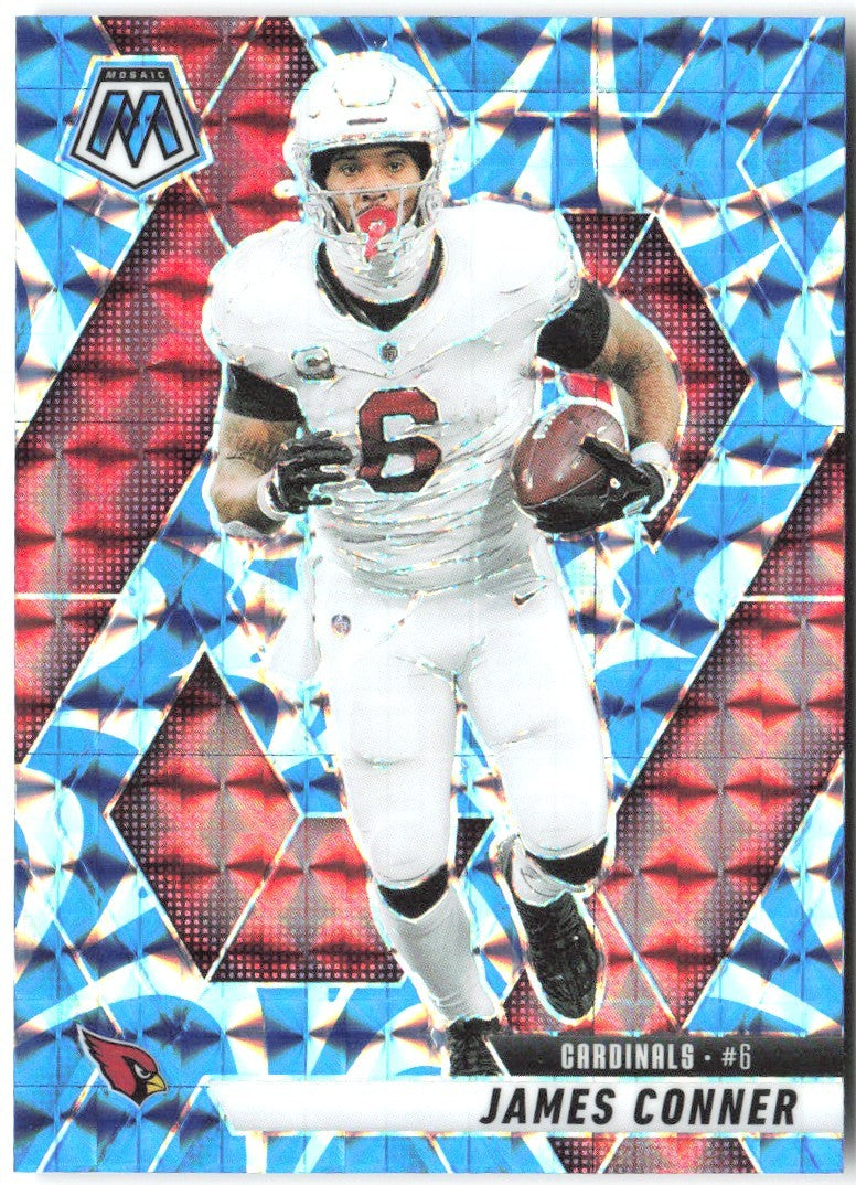James Conner Panini Mosaic - Mosaic Reactive Blue 227 2025 Arizona Cardinals