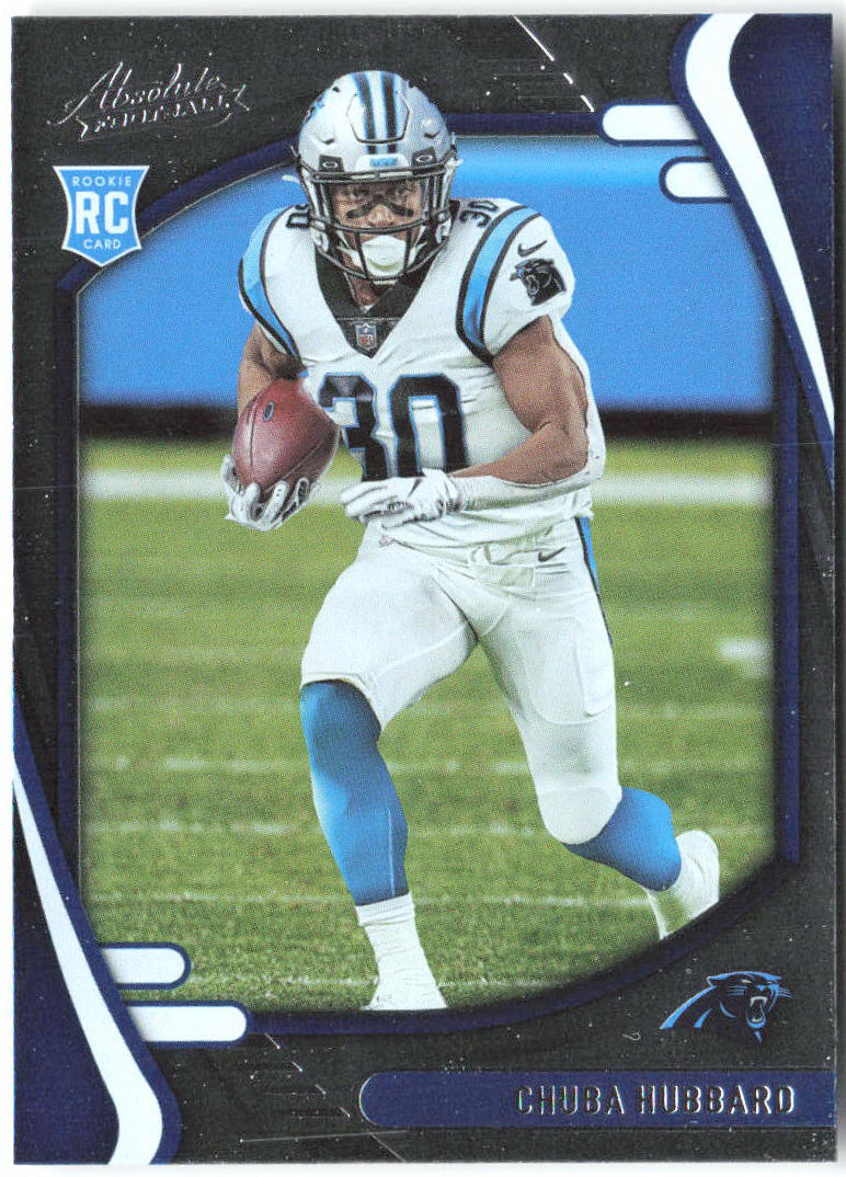 Chuba Hubbard Panini Absolute - Retail 134 2021 Carolina Panthers RC