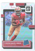 Tyrion Davis-Price Donruss Optic - Holo 226 2022 San Francisco 49ers