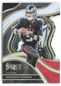 Desmond Ridder Select - Black and Red Prizms Die Cuts 275 2023 Atlanta Falcons