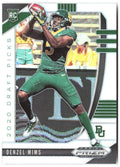 Denzel Mims Panini Prizm Draft Picks - Prizms Silver 147 2020 Baylor Bears