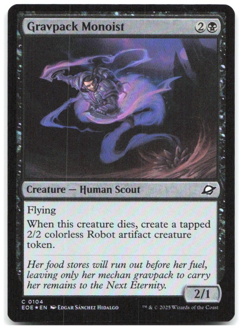 Gravpack Monoist Foil C Edge of Eternities 104 NM Edgar Sánchez Hidalgo