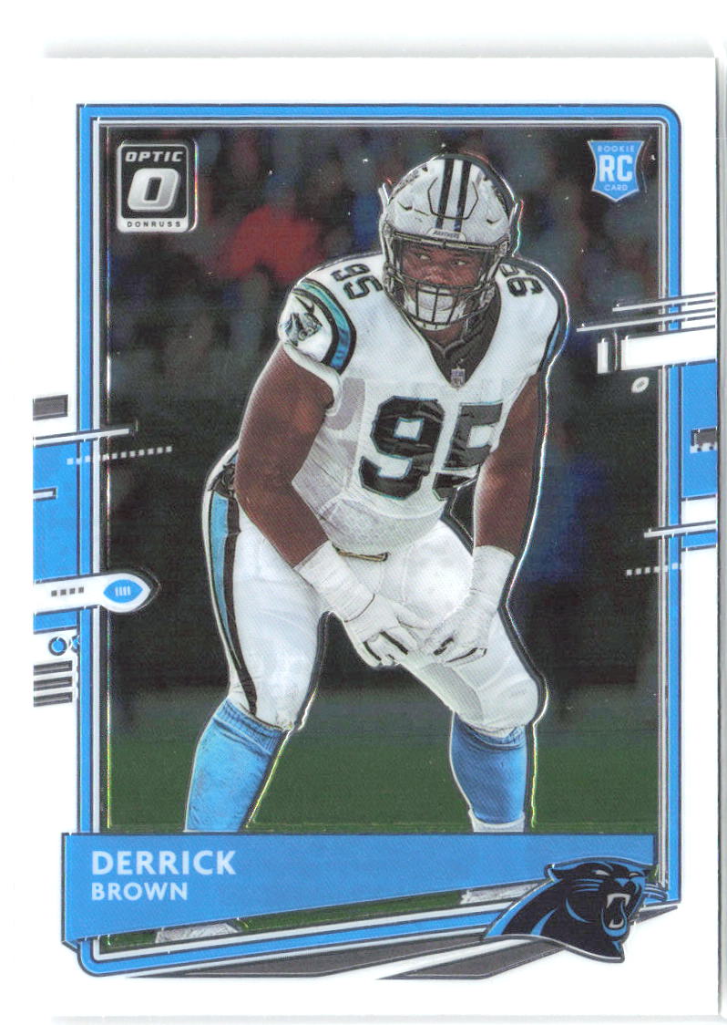 Derrick Brown Donruss Optic 114 2020 Carolina Panthers RC
