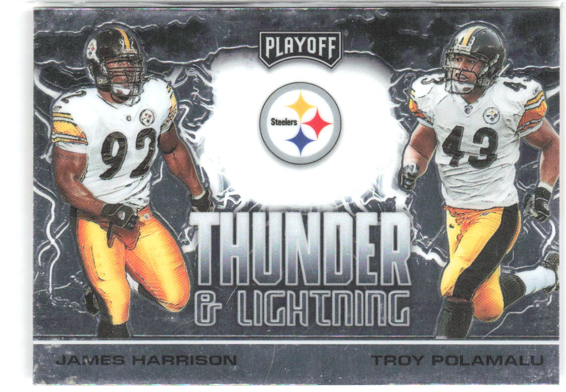 James Harrison / Troy Polamalu Playoff - Thunder & Lightning TL-14 2020 Steelers