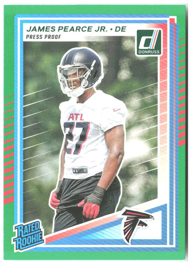 James Pearce Jr. Donruss - Press Proofs Green 363 2025 Atlanta Falcons