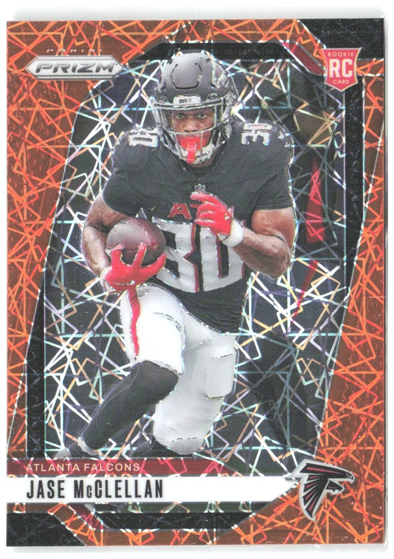 Jase McClellan Panini Prizm - Lazer 342 2024 Atlanta Falcons