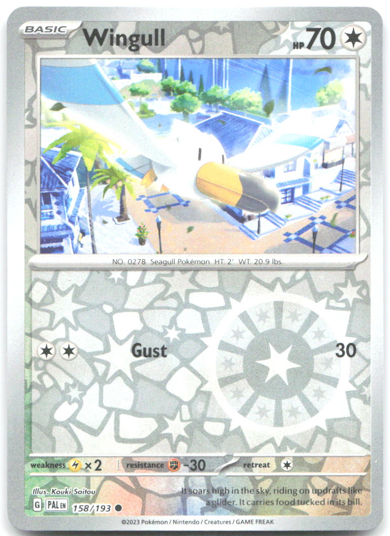 Wingull Reverse Holo Common SV02 Paldea Evolved 158/193 NM Kouki Saitou
