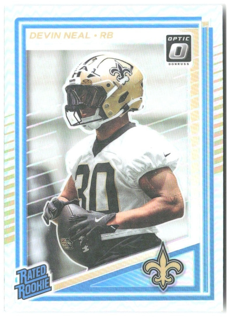 Devin Neal Donruss Optic - Holo 282 2025 New Orleans Saints