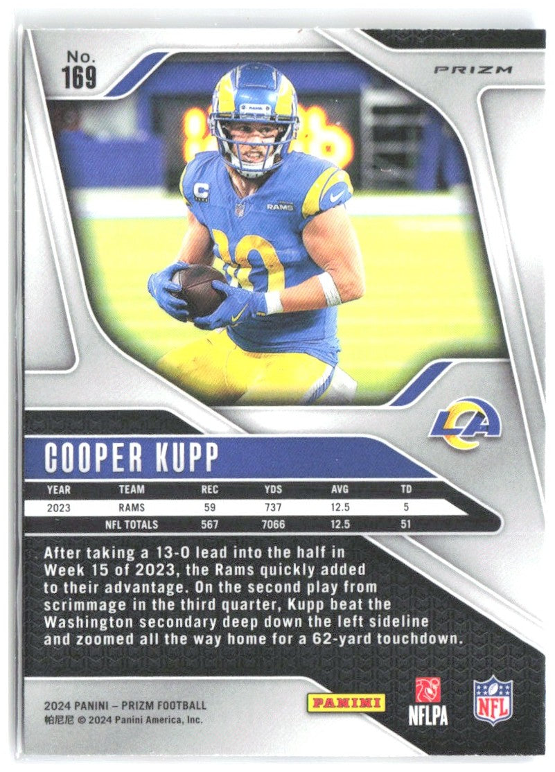 Cooper Kupp Panini Prizm - Red White and Blue 169 2024 Los Angeles Rams