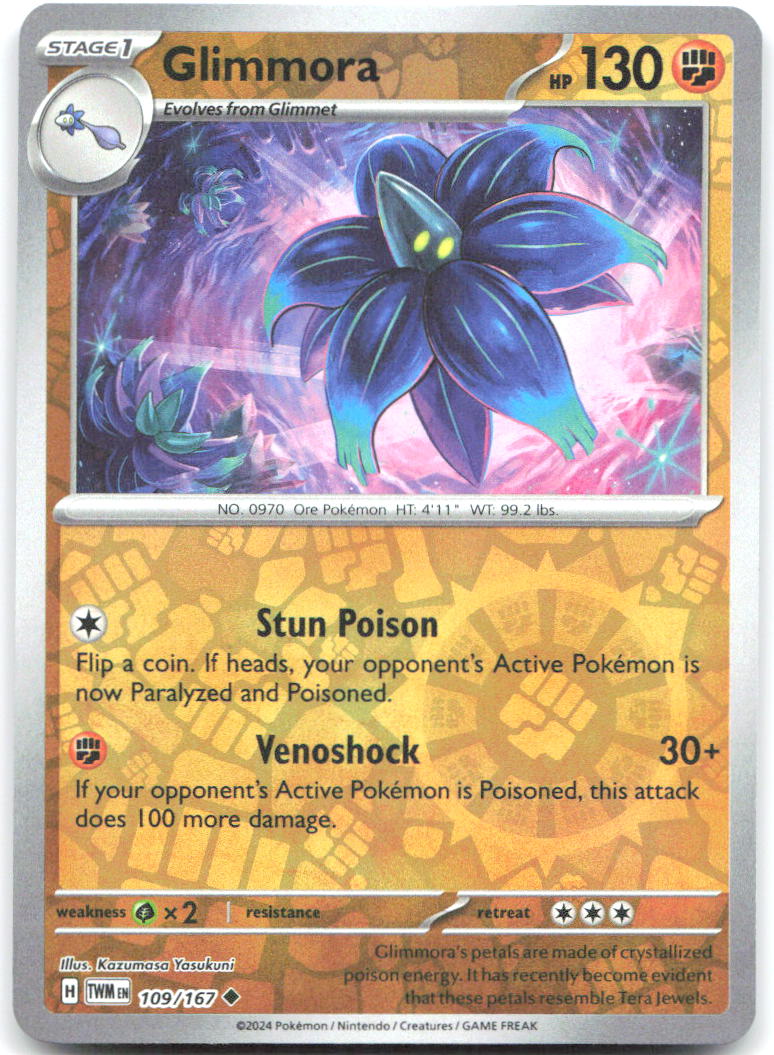 Glimmora Reverse Holo SV06 Twilight Masquerade 109/167 NM Kzumasa Yasukuni