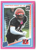 Demetrius Knight Jr. Donruss Optic - Pink 296 2025 Cincinnati Bengals