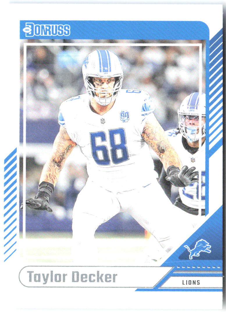 Taylor Decker Donruss 281 2024 Detroit Lions