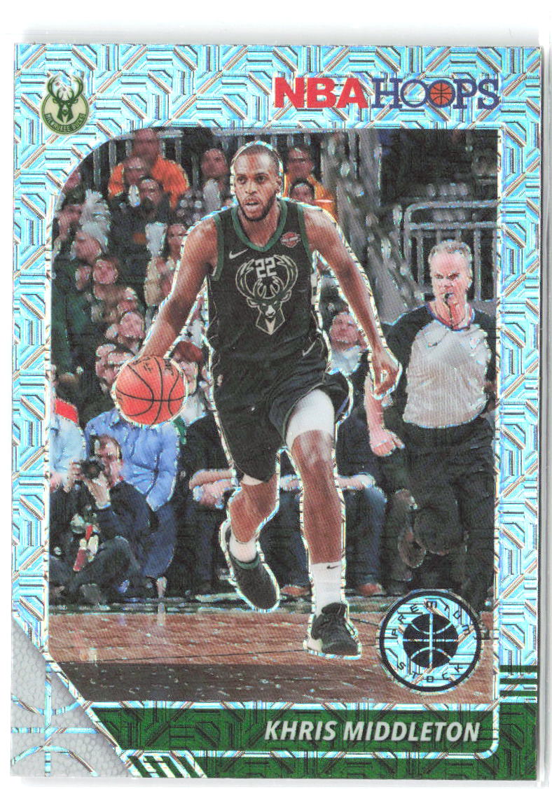 Khris Middleton Hoops Premium Stock - Prizms Silver Mojo 107 2019-20 Bucks