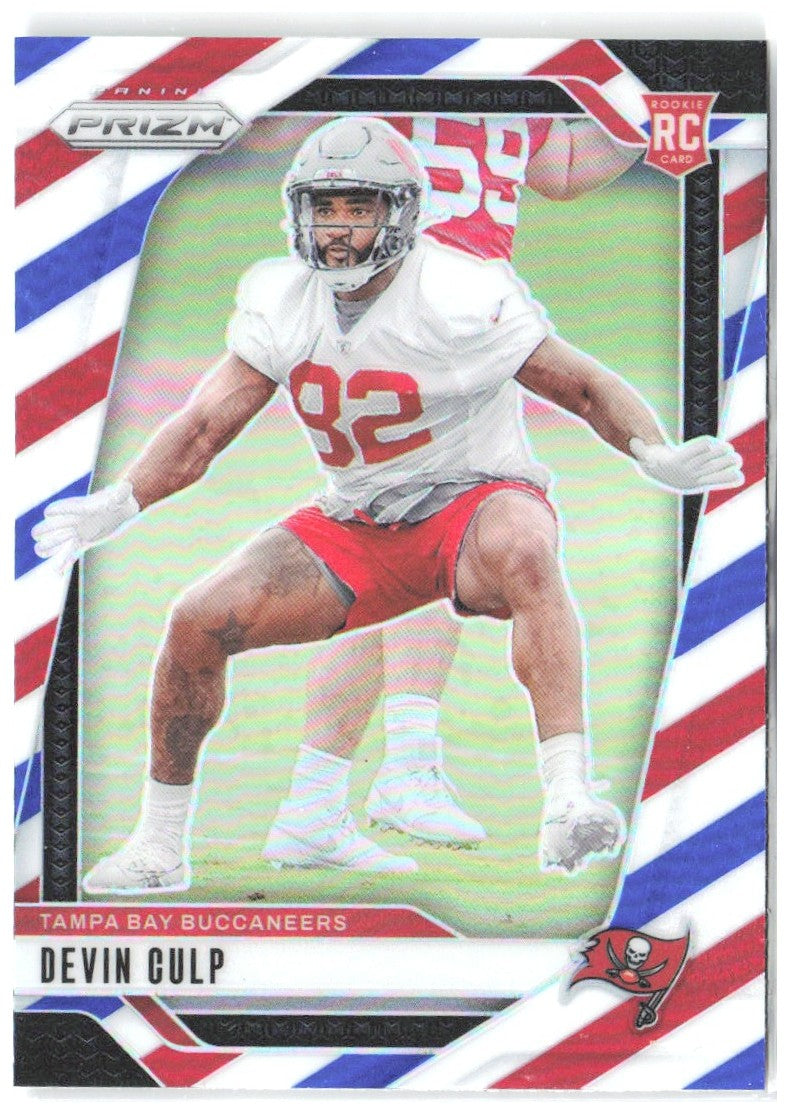 Devin Culp Panini Prizm - Red White and Blue 326 2024 Tampa Bay Buccaneers