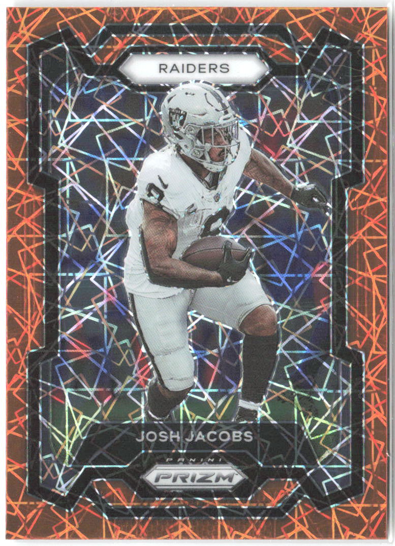 Josh Jacobs Panini Prizm - Lazer 178 2023 Las Vegas Raiders