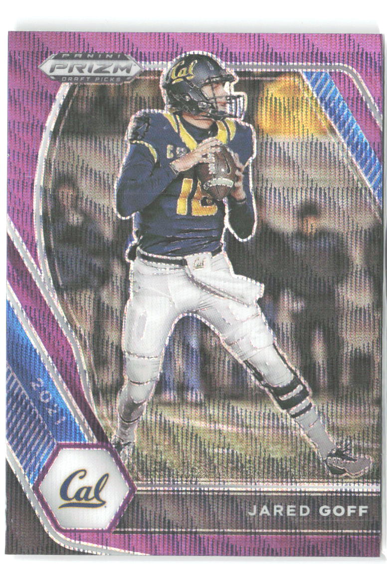 Jared Goff Panini Prizm Draft Picks Purple Wave 12 2021 California Golden Bears