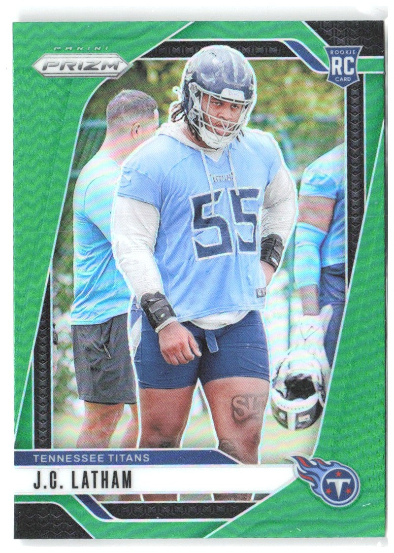 J.C. Latham Panini Prizm - Green 334 2024 Tennessee Titans