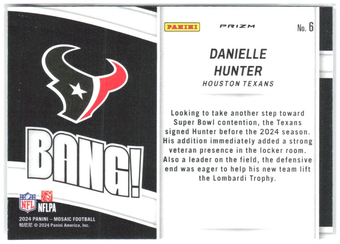 Danielle Hunter Panini Mosaic - Bang! Mosaic 6 2024 Houston Texans