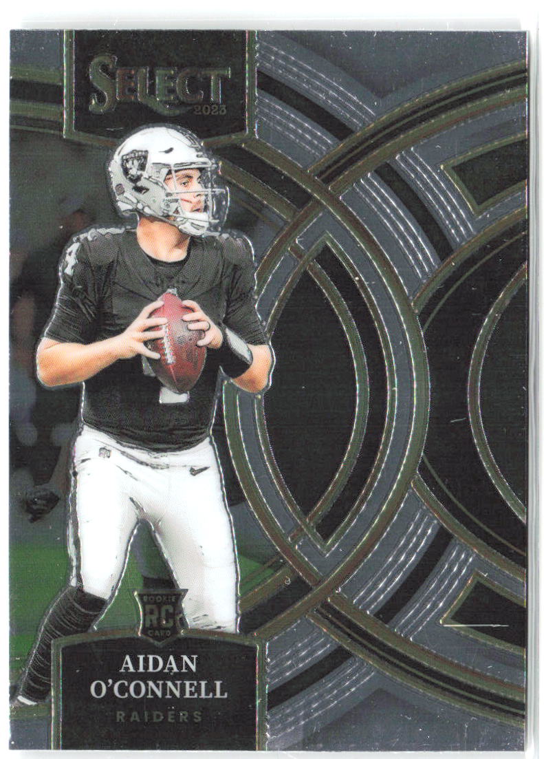 Aidan O'Connell Panini Select 163 2023 Las Vegas Raiders RC