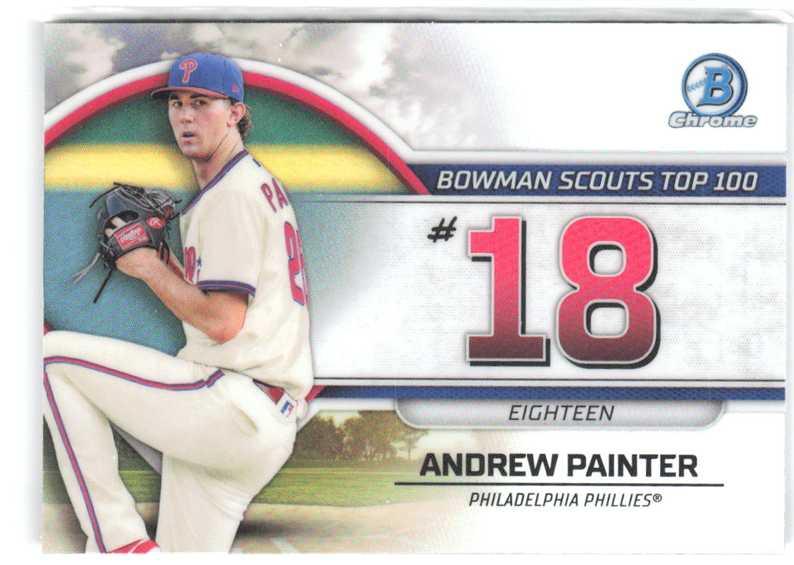 Andrew Painter Bowman - Bowman Scouts Top 100 BTP-18 2023 Philadelphia Phillies