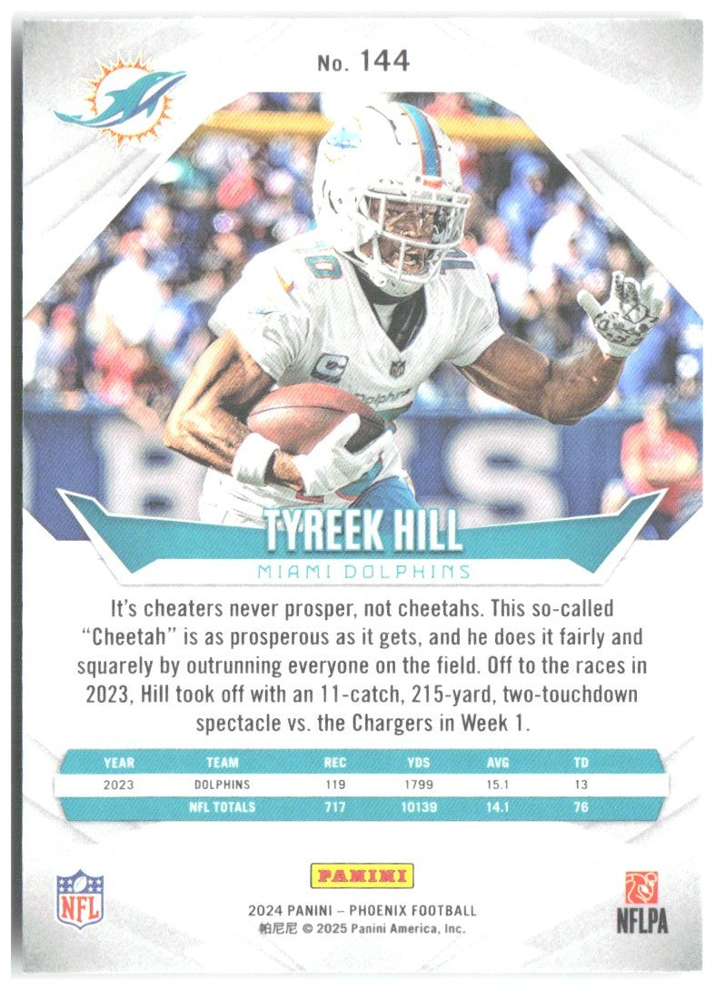 Tyreek Hill Panini Phoenix - International 144 2024 Miami Dolphins