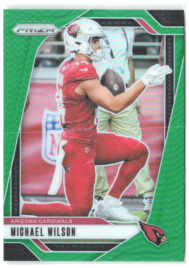 Michael Wilson Panini Prizm - Green 3 2024 Arizona Cardinals
