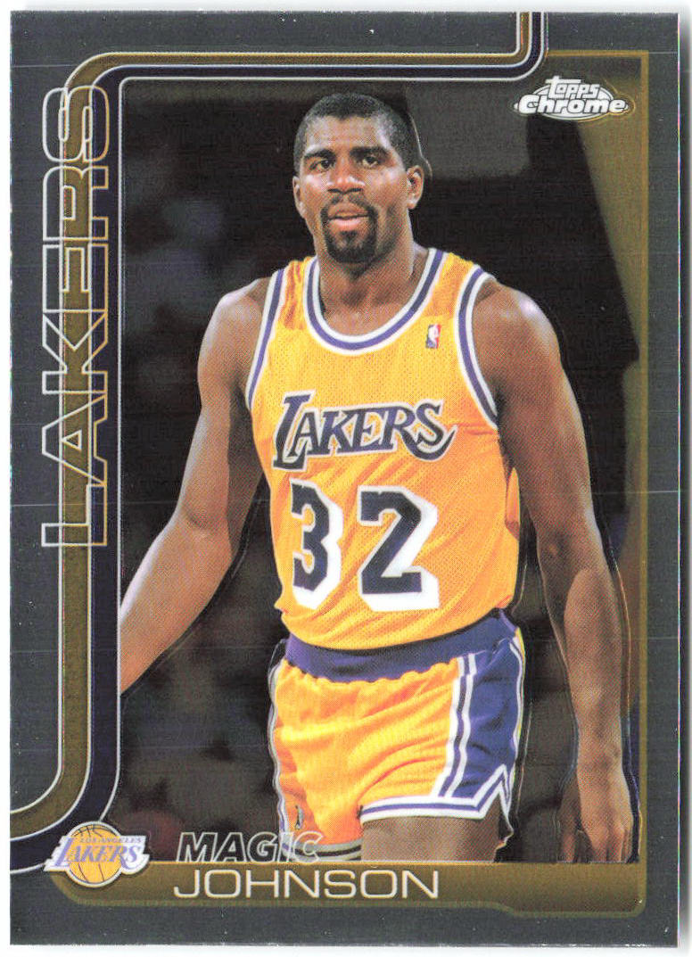 Magic Johnson Topps Chrome 244 2025-26 Los Angeles Lakers