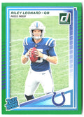 Riley Leonard Donruss - Press Proofs Green 341 2025 Indianapolis Colts