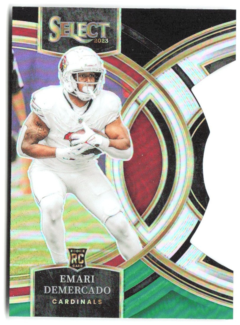 Emari Demercado Panini Select Black and Green Prizms Die Cuts 160 2023 Cardinals