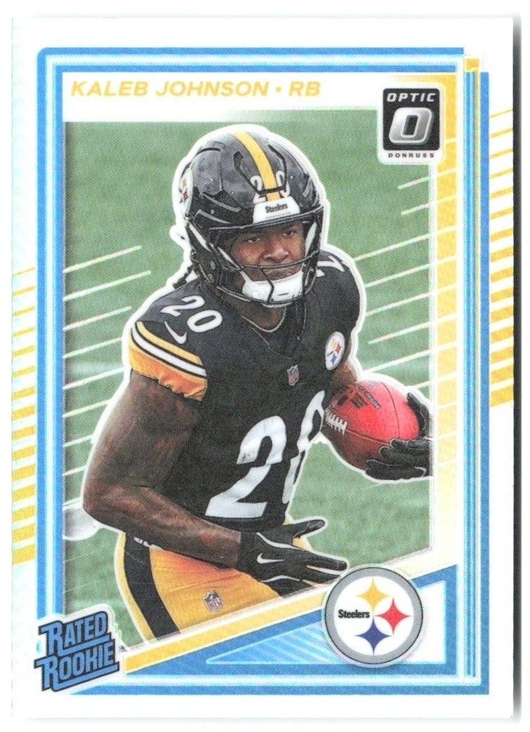 Kaleb Johnson Donruss Optic - Holo 232 2025 Pittsburgh Steelers