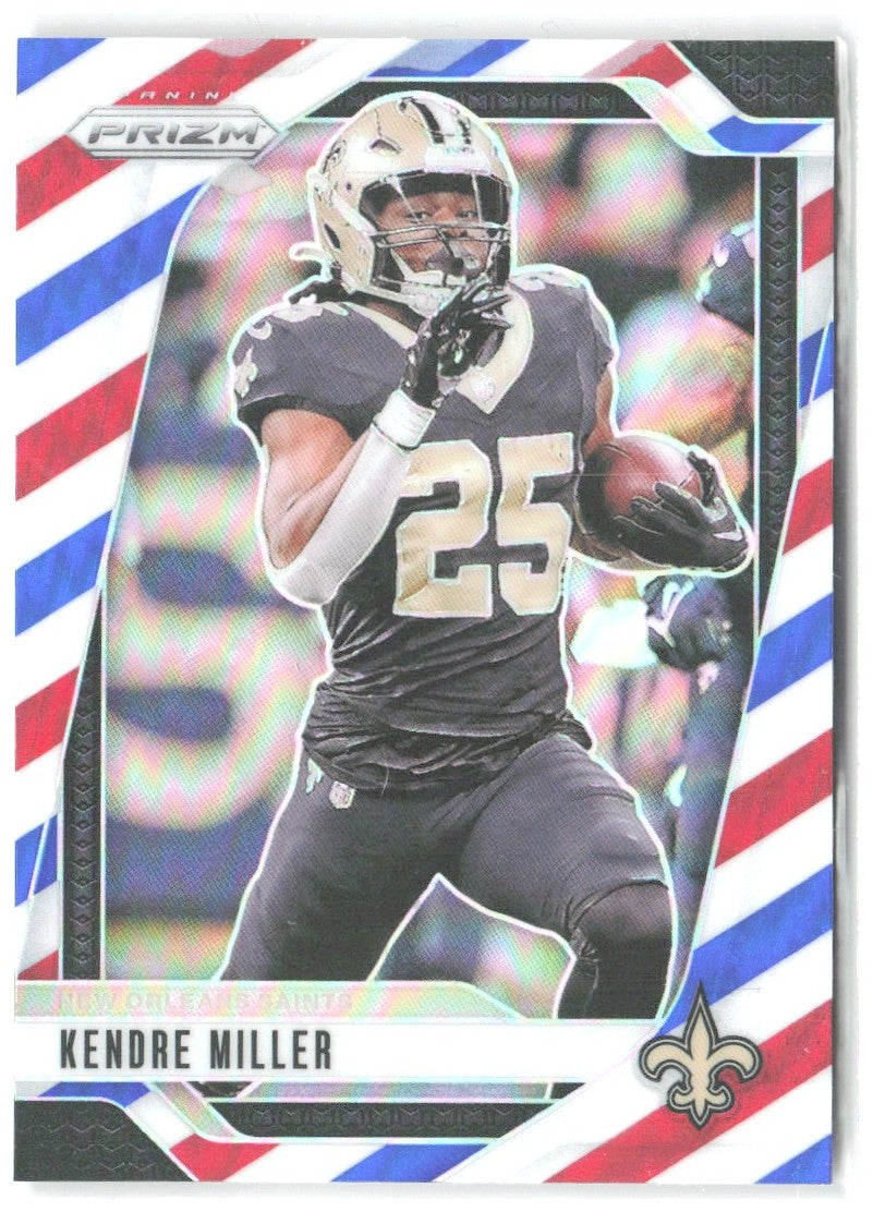 Kendre Miller Panini Prizm - Red White and Blue 205 2024 New Orleans Saints