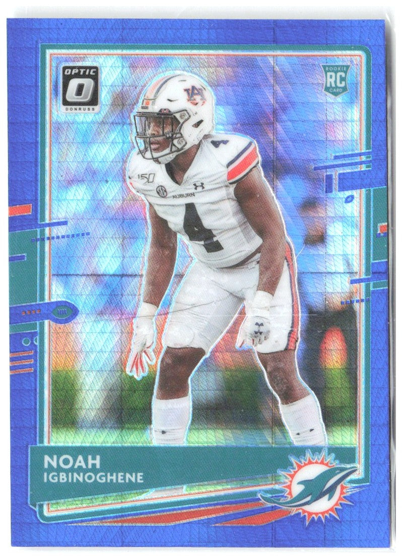Noah Igbinoghene Donruss Optic - Blue Hyper 111 2020 Miami Dolphins
