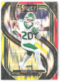 Breece Hall Panini Select - Red & Yellow Prizm Shock 111 2024 New York Jets