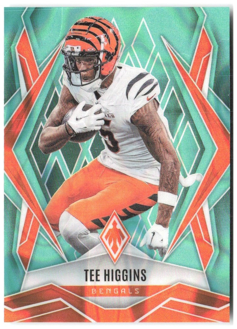 Tee Higgins Panini Phoenix - Teal Lava Prizm 132 2025 Cincinnati Bengals /175