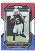 Zamir White Panini Prizm - Red White and Blue 323 2022 Las Vegas Raiders