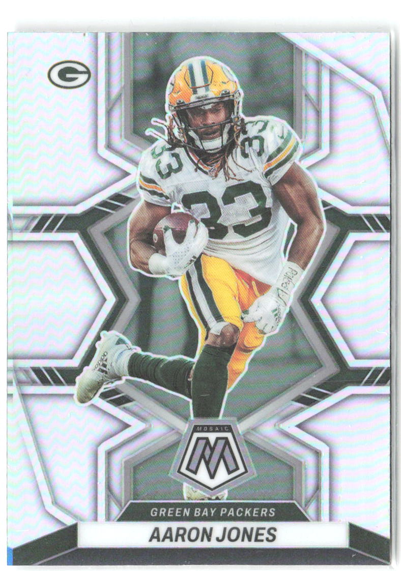 Aaron Jones Panini Mosaic - Silver 70 2022 Green Bay Packers