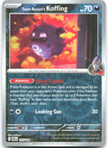 Team Rocket's Koffing Reverse Holo Common SV10: Destined Rivals 125/182 NM satoma
