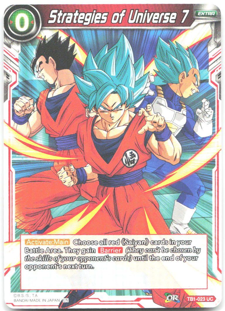 Strategies of Universe 7 Uncommon Tournament of Power TB1 023 NM