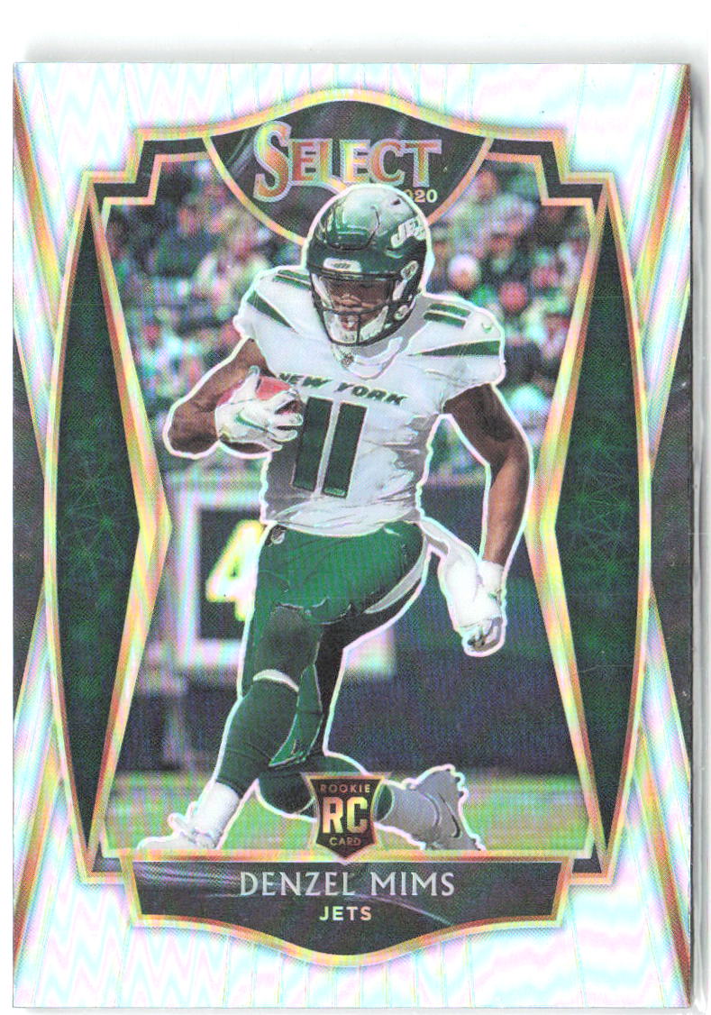 Denzel Mims Panini Select - Silver Prizm 163 2020 New York Jets