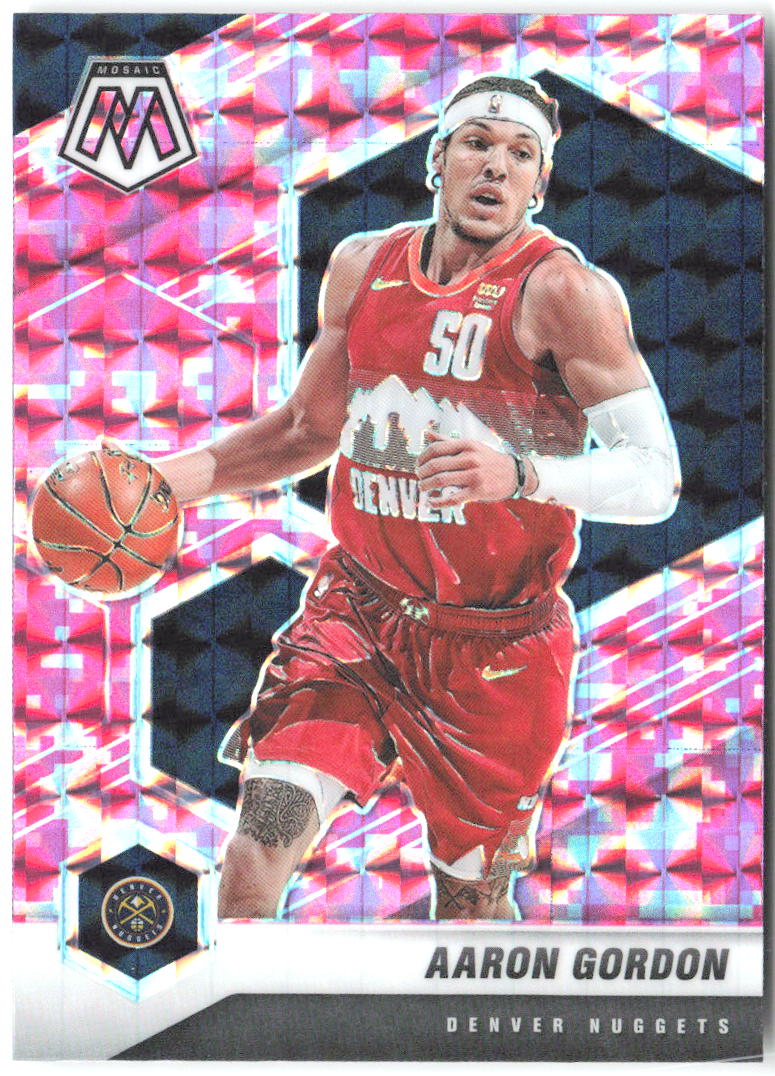 Aaron Gordon Panini Mosaic - Mosaic Camo Pink 22 2020-21 Denver Nuggets